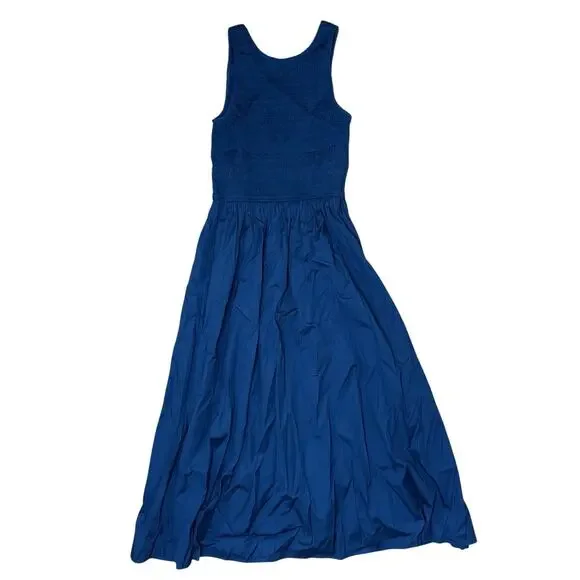 Madewell Blue Midi Dress - Picture 5 of 9